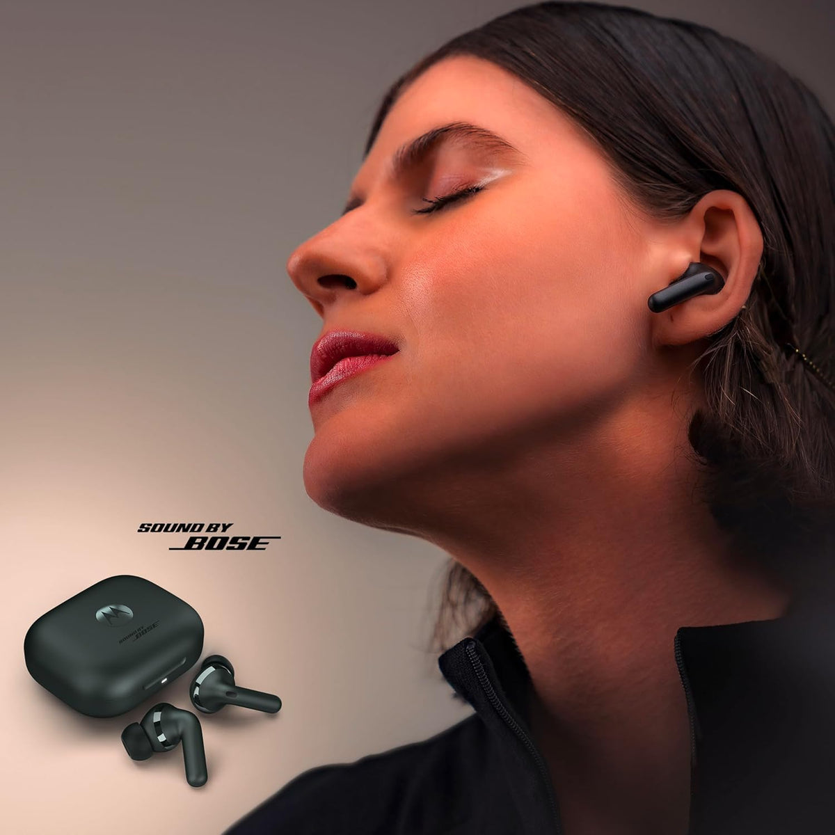 Water-repellent Motorola Moto Buds+ withstands workouts and travel