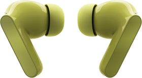 Motorola Moto Buds worn by runner outdoors, showing IP54 resistance during exercise