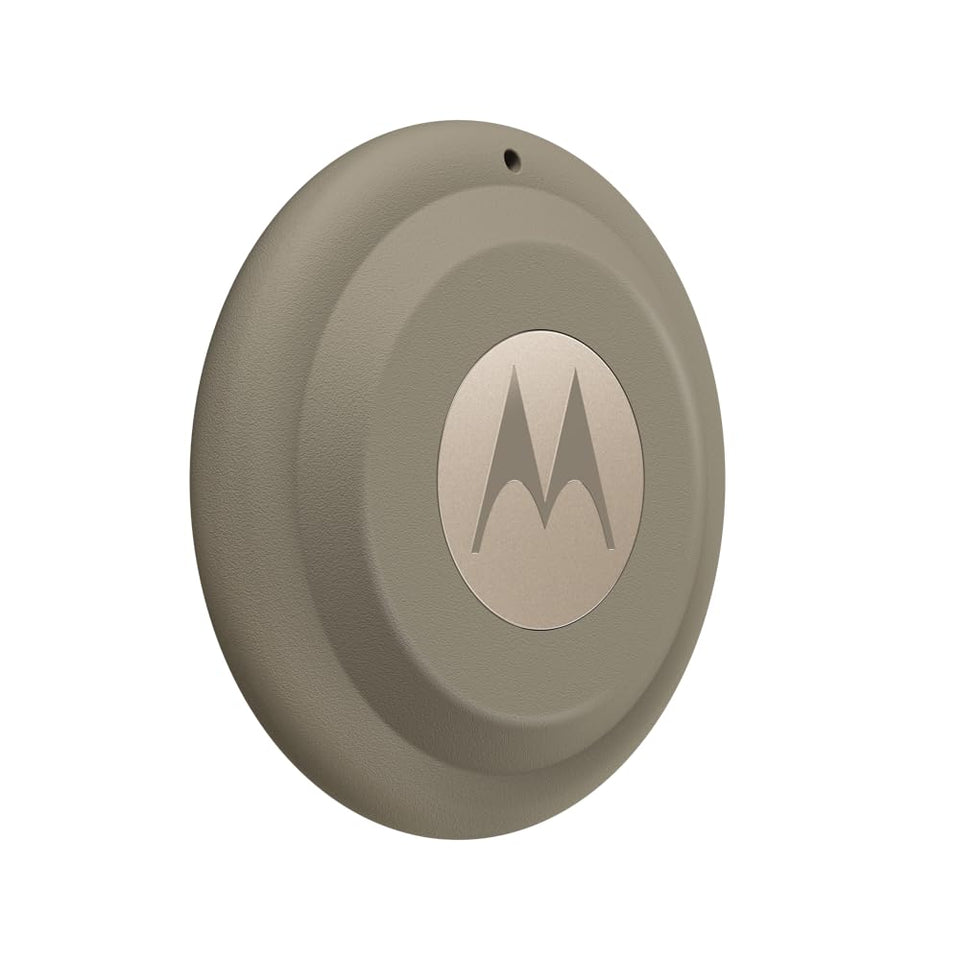 Motorola Moto Tag 2 front view showing Laurel Oak color and easy visibility