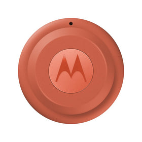 Motorola Moto Tag 2 front view showing compact tracker and easy identification benefit