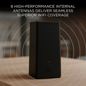 Motorola MQ20 black finish fits modern homes.
