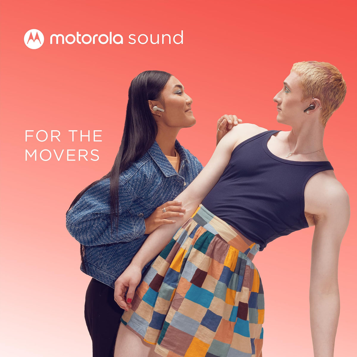 Moto Buds065 Bluetooth 5.0 pairing for instant device connection.