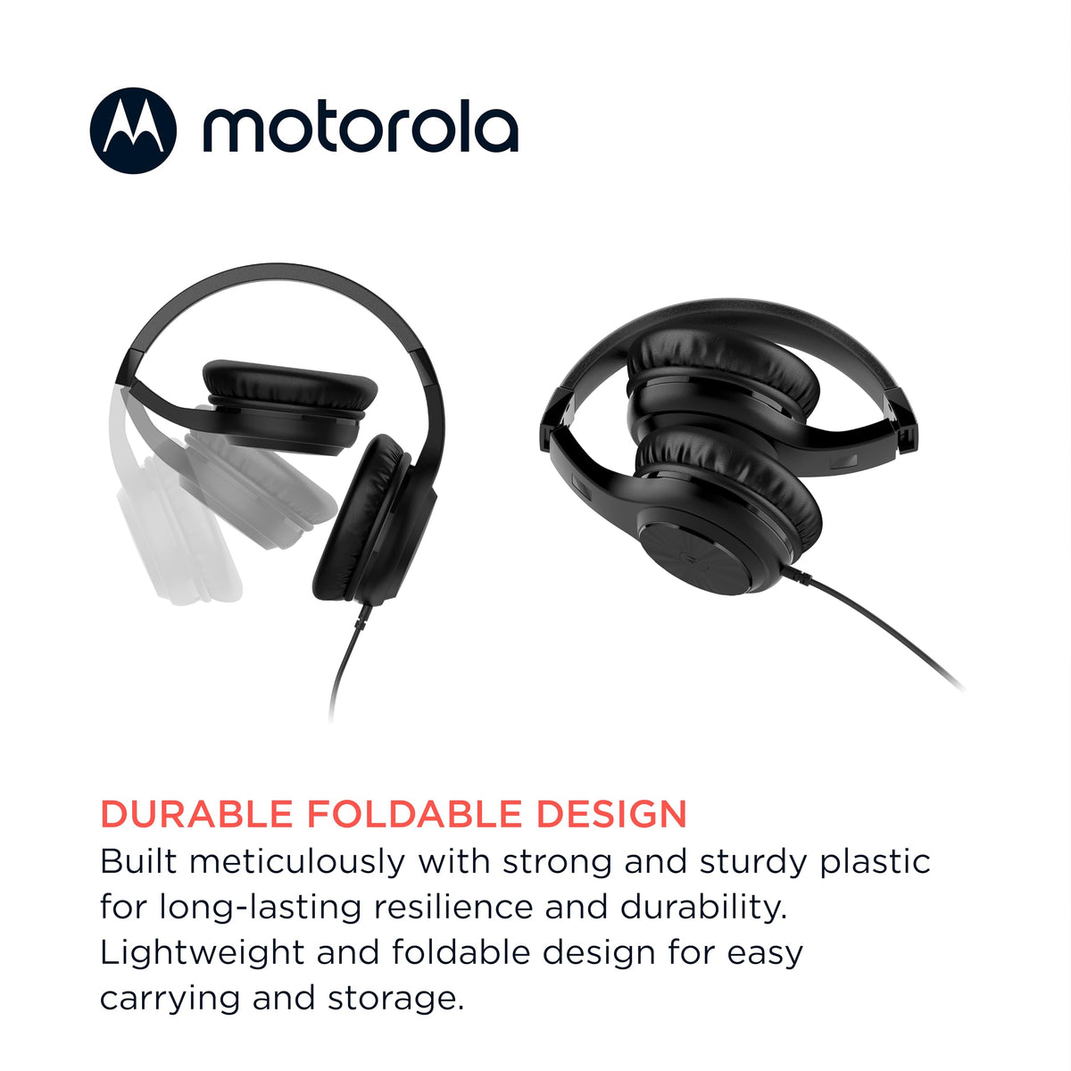 Motorola Sound Moto XT120 3.5mm jack enables reliable wired connectivity