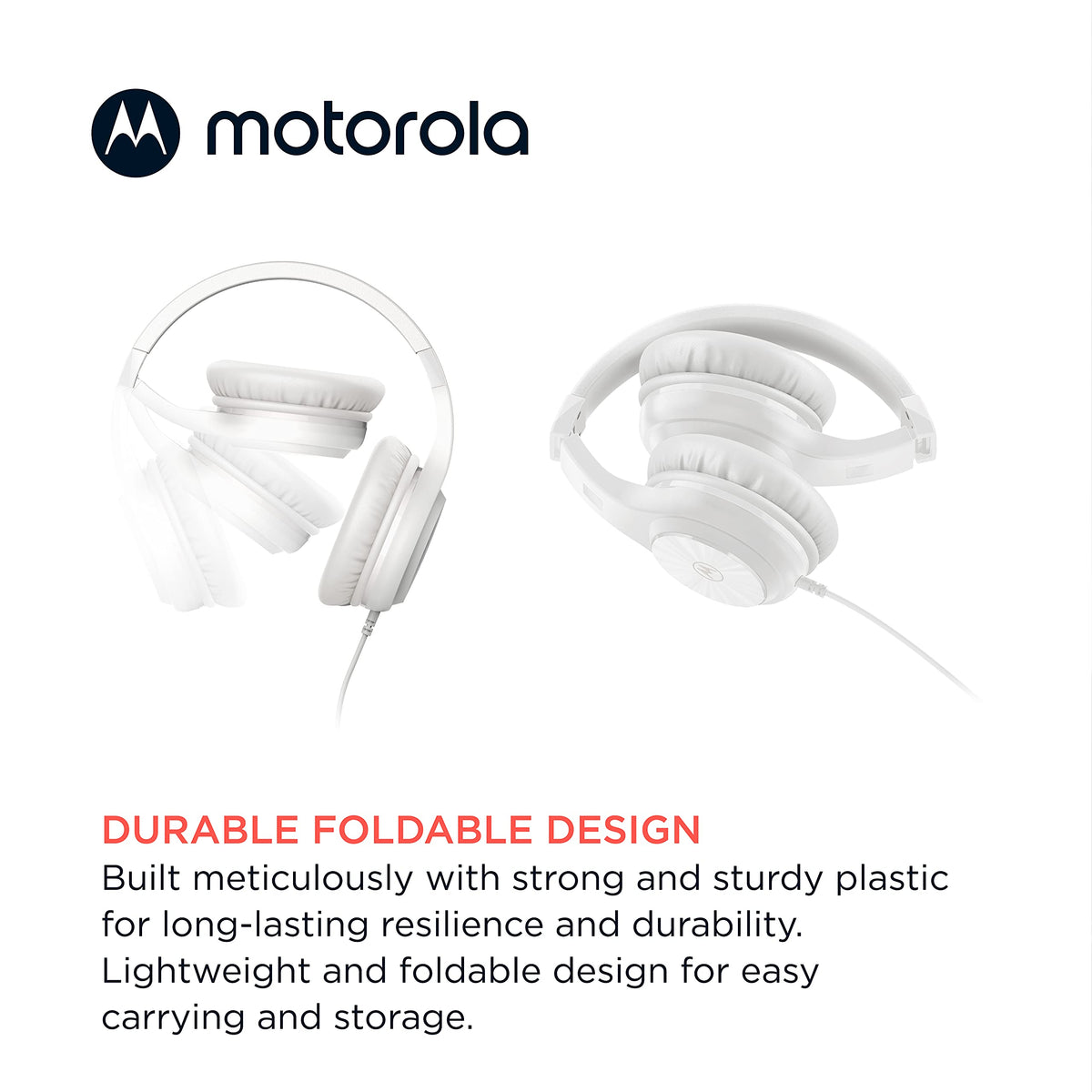 Motorola Sound Moto XT120 inline microphone enables hands-free calls.