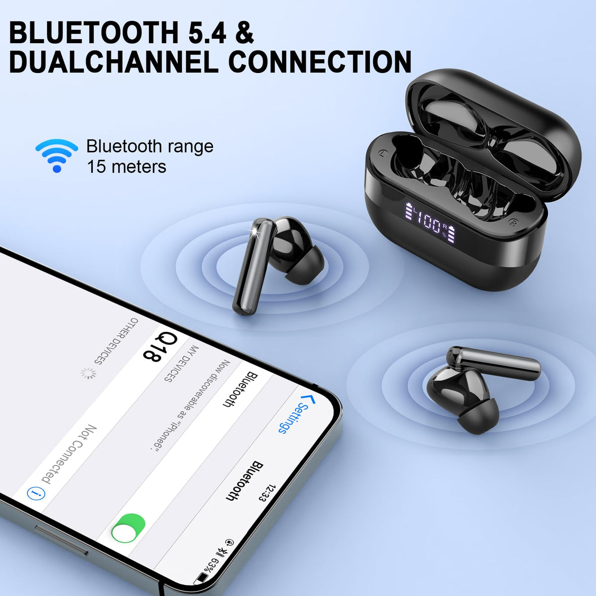 Motost earbuds worn in ear during commute showing stable fit and comfort for long wear