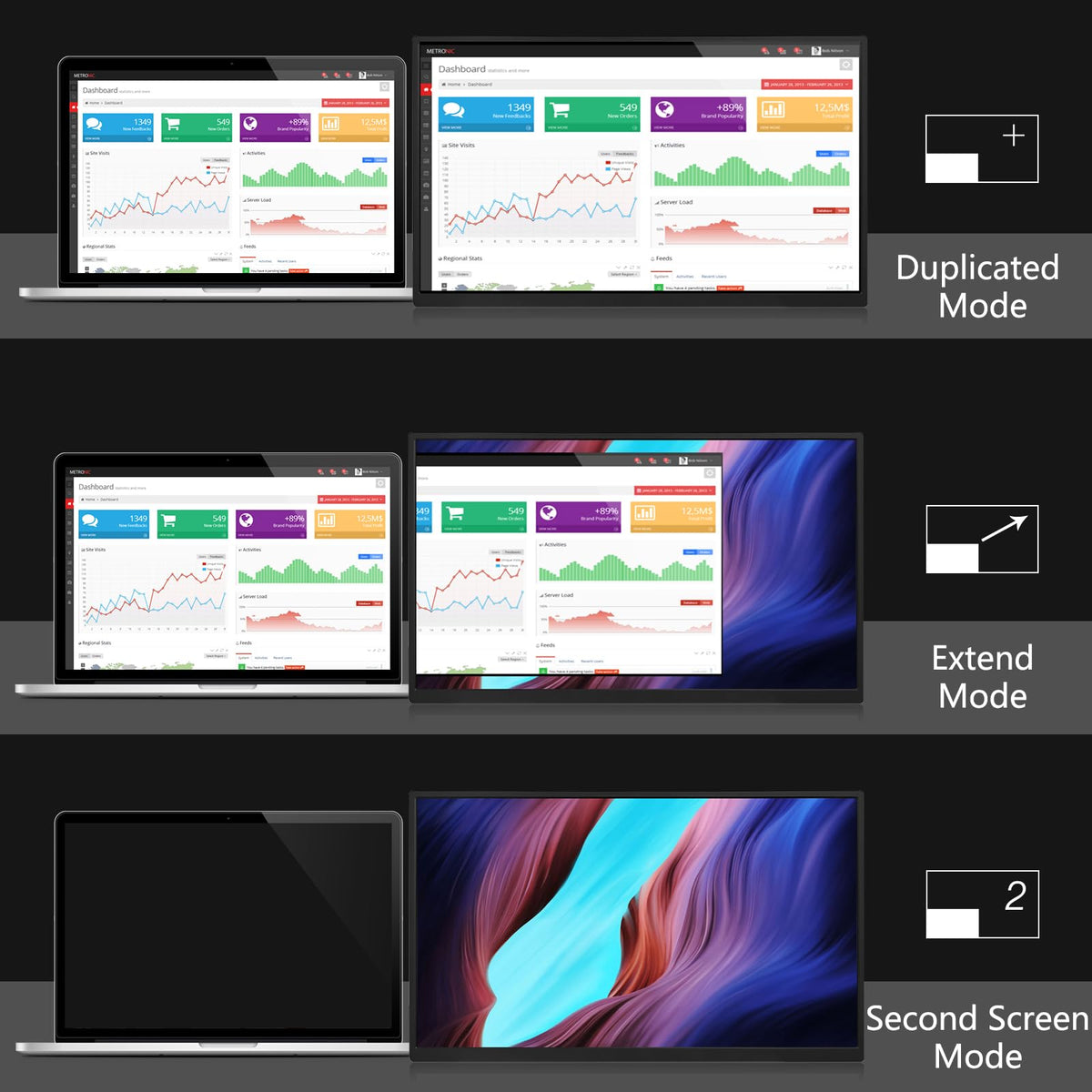Motyeowe monitor on a desk setup ready for mobile workflows