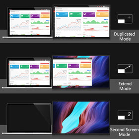 Motyeowe monitor on a desk setup ready for mobile workflows