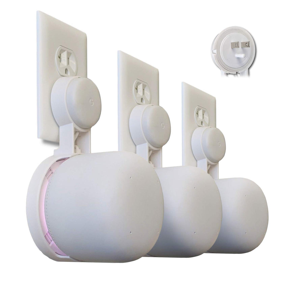 Mount Genie Nest WiFi Point Genie low-profile mount keeps outlet tidy and accessible