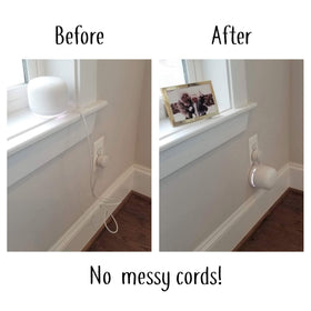 Mount Genie Nest WiFi Point Genie open access enables easy cable handling.
