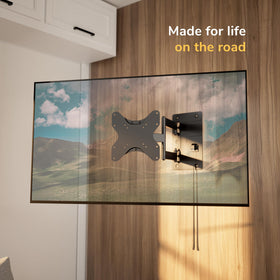 Mount-It! articulating arm fully extended showing flexible viewing angles