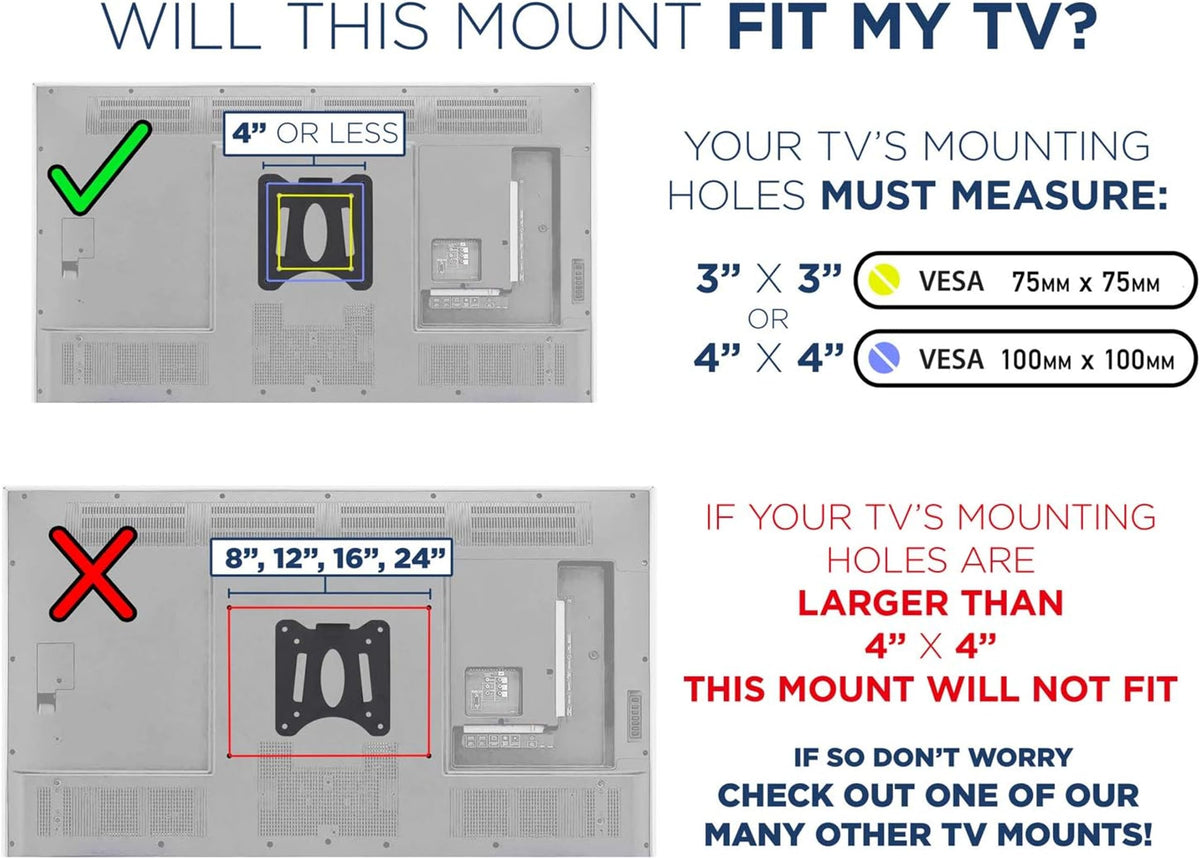 Mount-It! Built-in bubble level helps precise, level installation.