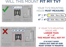 Mount-It! Built-in bubble level helps precise, level installation.