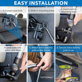 Ventilated tray with USB fan from Mount-It! cools laptops during long trips.