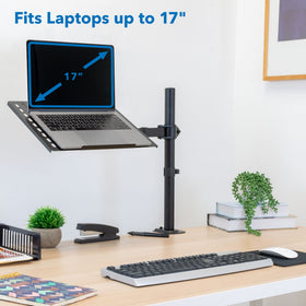 Mount-It! clamp and grommet bases displayed for flexible desk installation