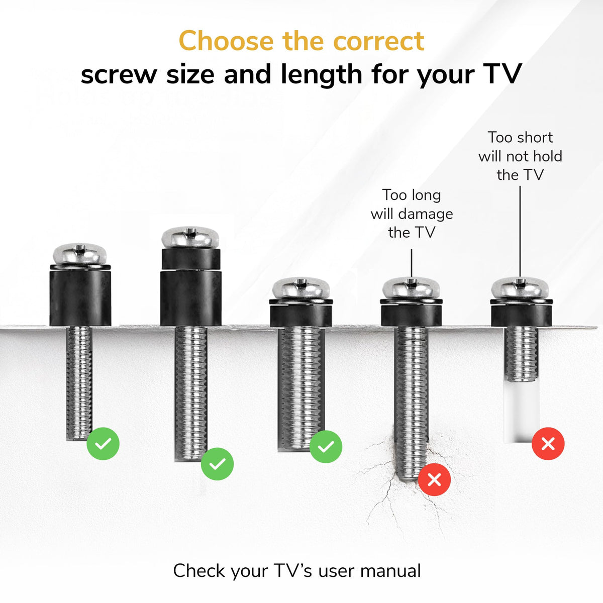 Mount-It! complete 92-piece set reduces missing hardware