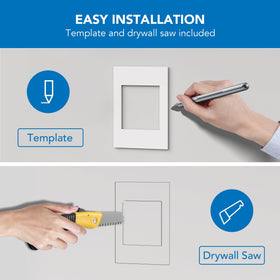 Mount-It! drywall cutting template aids precise wall install