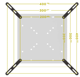 Easy-to-follow installation with standard hardware included