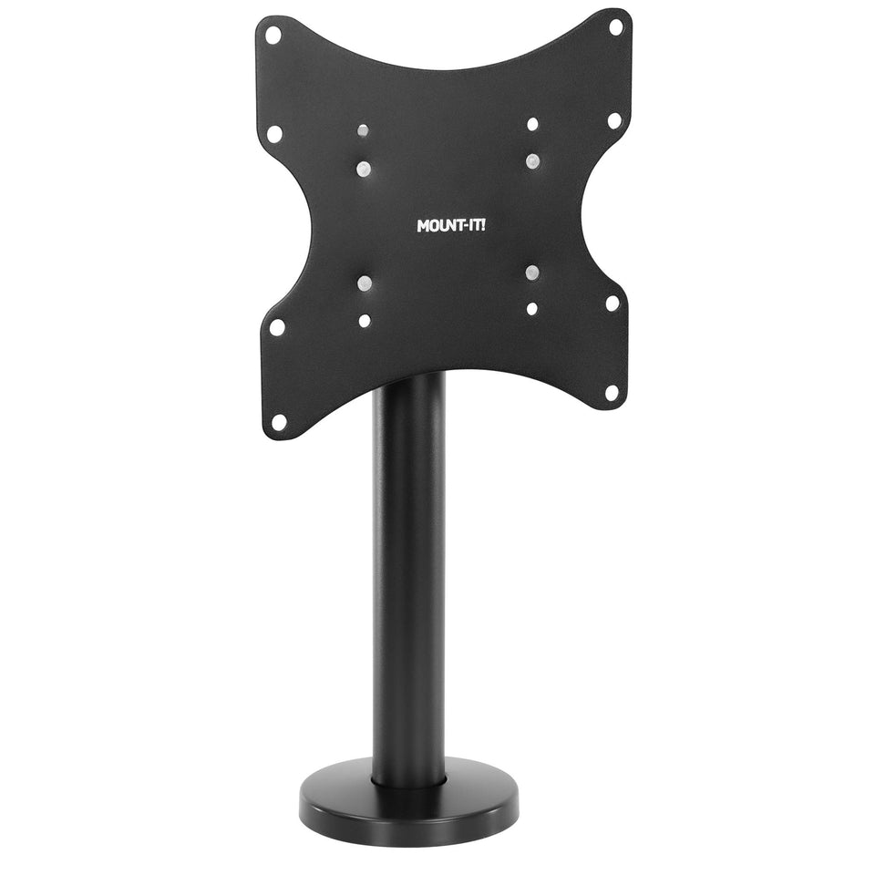 Mount-It! front view mounted TV showing secure bolt-down stability