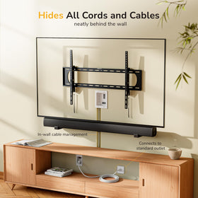 Mount-It! 5ft external cord keeps power reachable outside the wall for accessibility