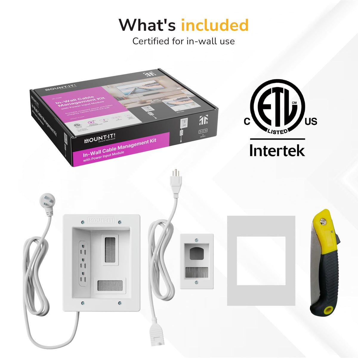 Mount-It! Drywall saw and template simplify safe, precise installation