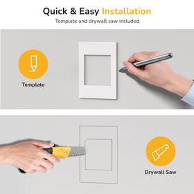 Mount-It! Includes instructions and templates to help renters install easily