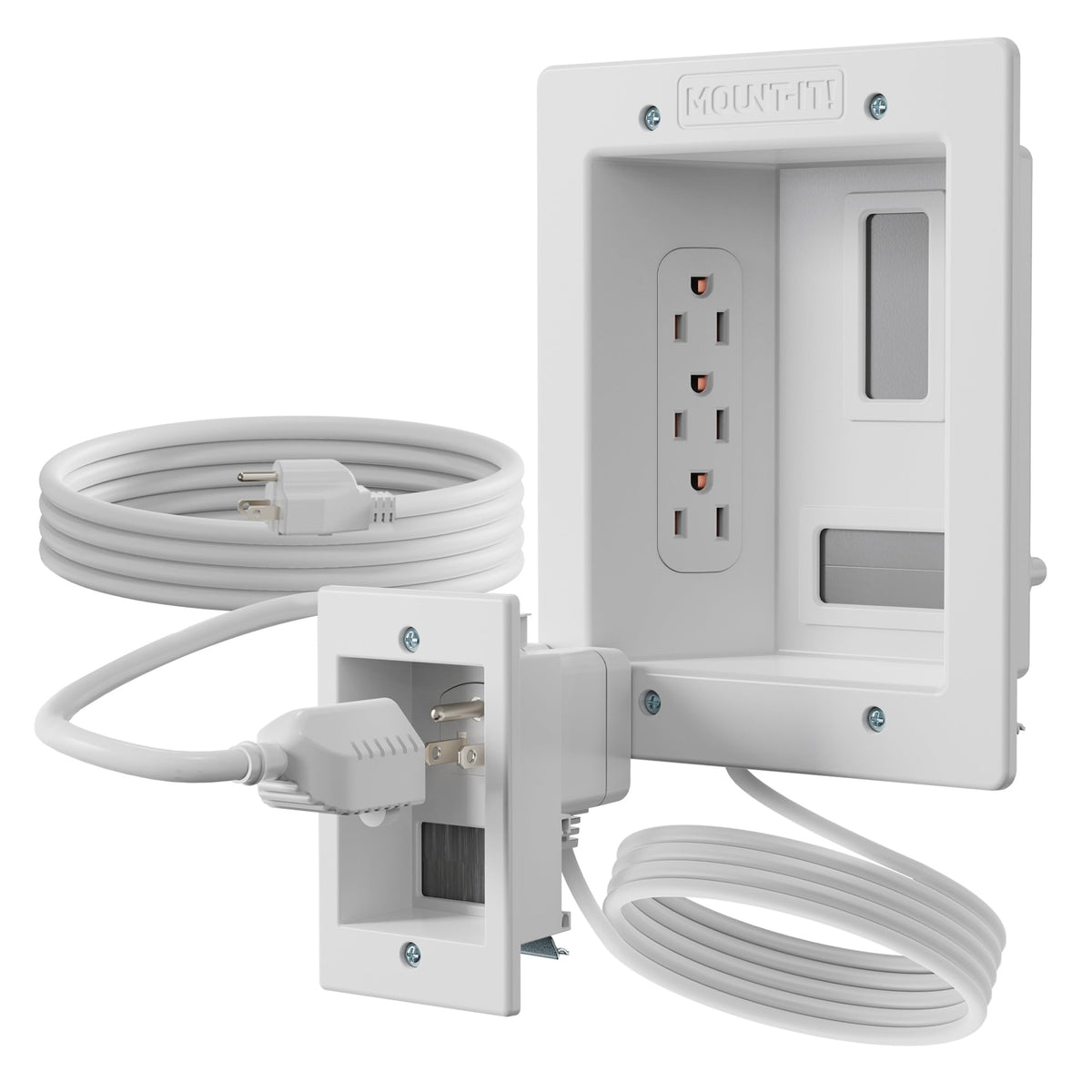 Mount-It! Two wall plates offer a neat, secure mounting solution