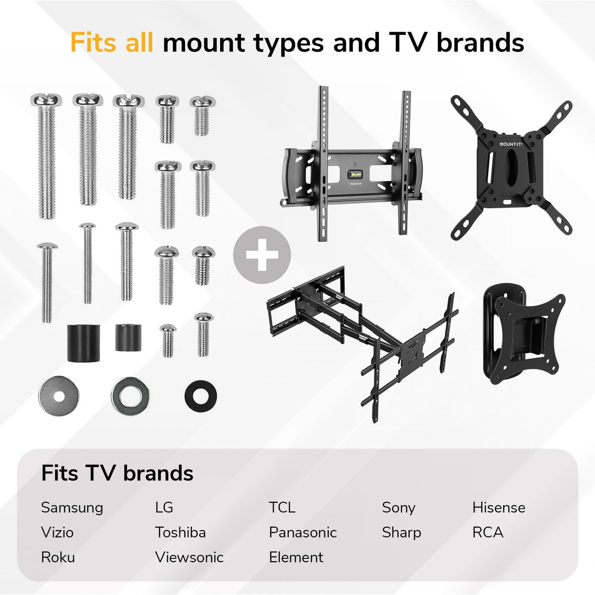 Mount-It! labeled hardware saves time during installation