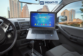 Mount-It! laptop vehicle mount no-drill installation for quick setup.