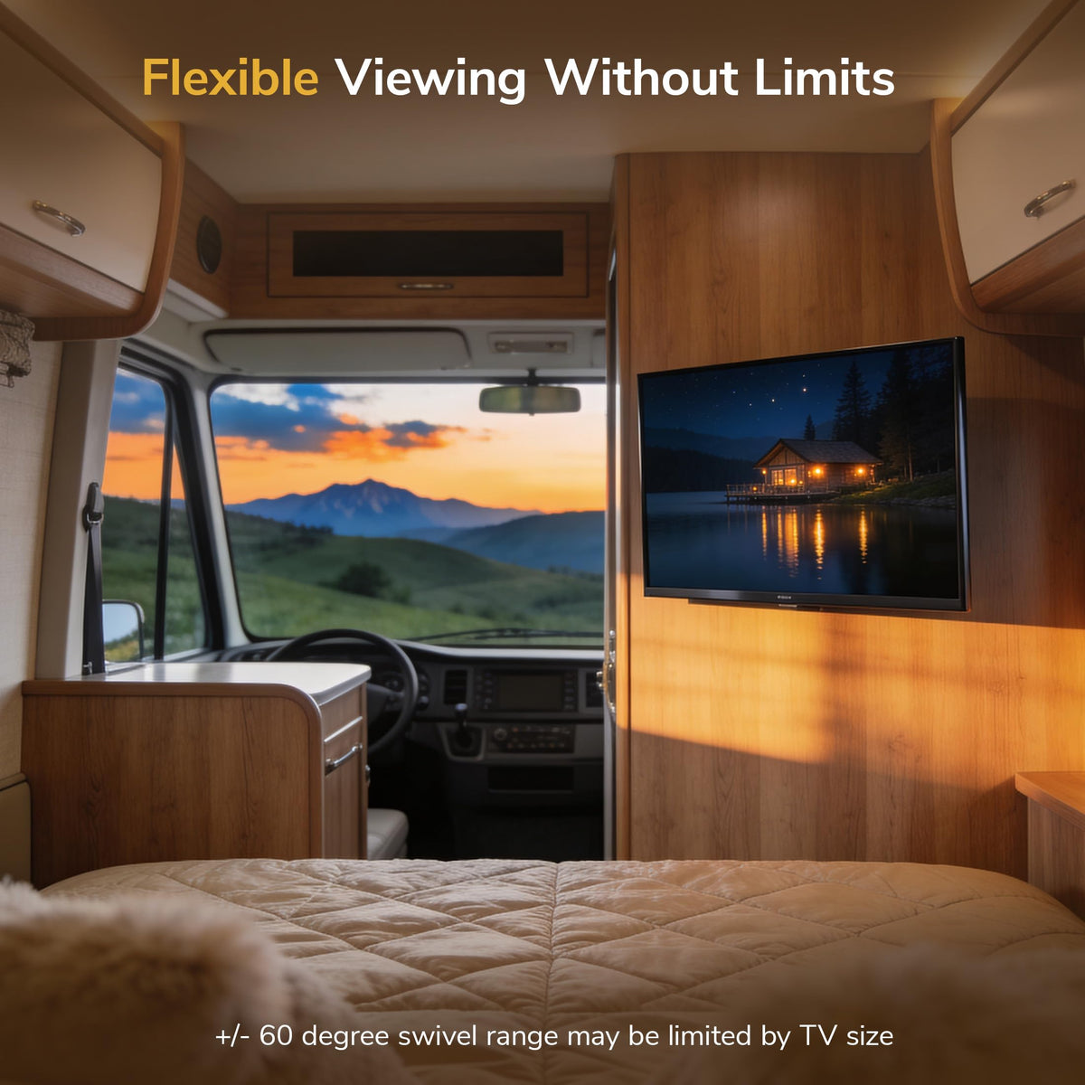 Mount-It! lifestyle scene of RV gathering showcasing dual-location flexibility