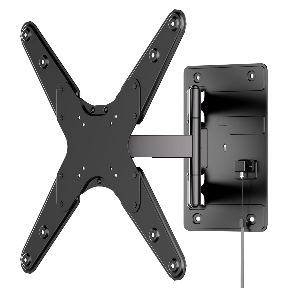 Mount-It! lockable RV TV mount secures a 23–55 inch screen in a camper
