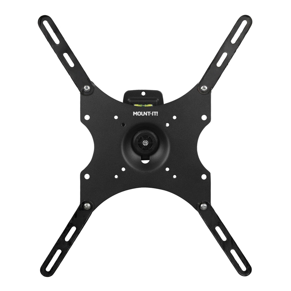 Mount-It! front view of locking TV mount shows secure fit and versatile support