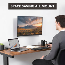 Mount-It low profile tilting mount offers a sleek flush look.