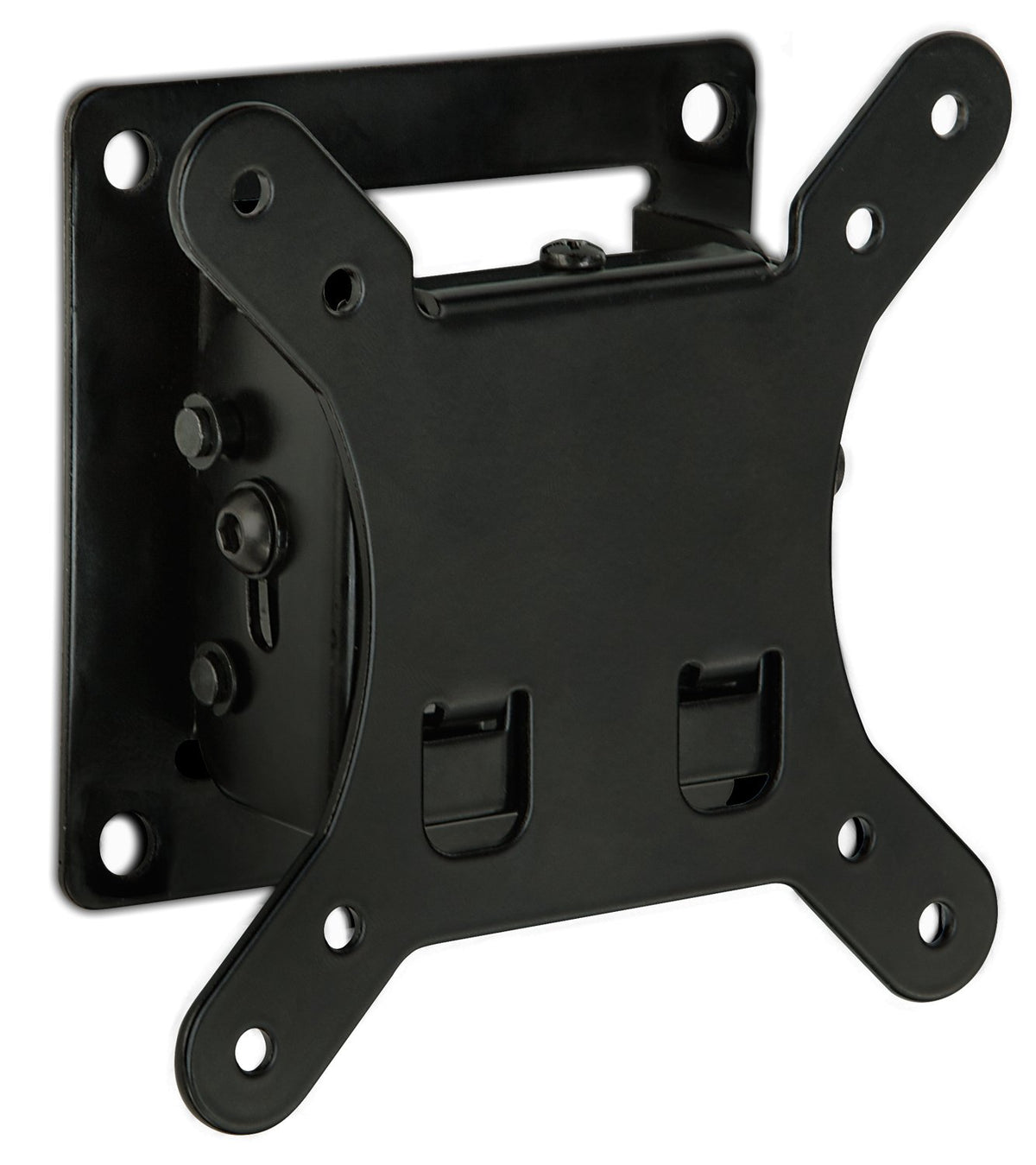 Mount-It! low-profile tilting TV wall mount front view with ultra-slim depth