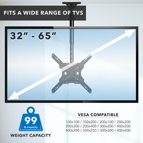 Mount-It! MI-511 adjustable pole heights demonstrating precise screen placement advantage