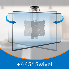 Mount-It! RV ceiling installation depicting sturdy mobile-safe mounting benefit