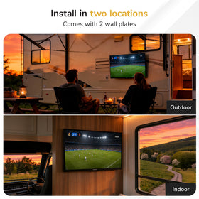 Mount-It! TV next to ruler showing size compatibility and scale