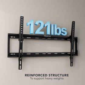 Mount-It 130 lb weight rating supports larger TVs securely