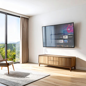 Mount-It Safety screw keeps the TV securely attached to the wall plate