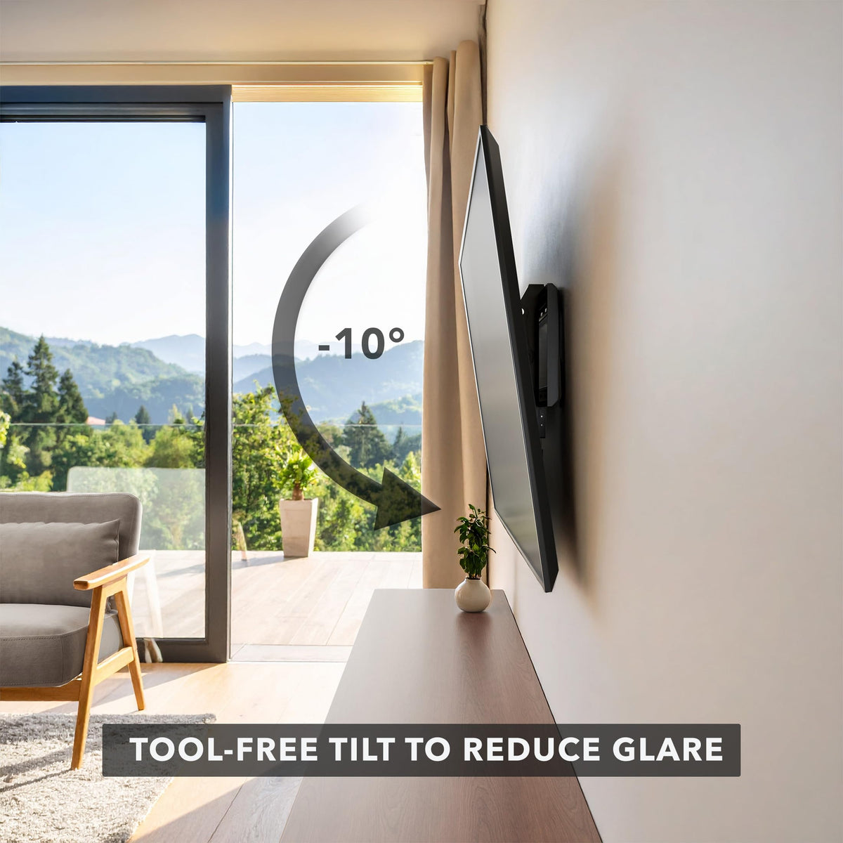 Mount-It Includes Bubble Level for quick precise installation