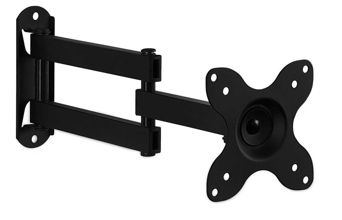 Mount-It! small TV wall mount arm front view for compact setups