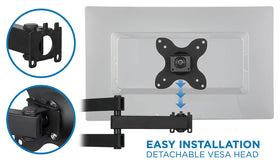 Mount-It! arm rotates 180 degrees for landscape or portrait layouts