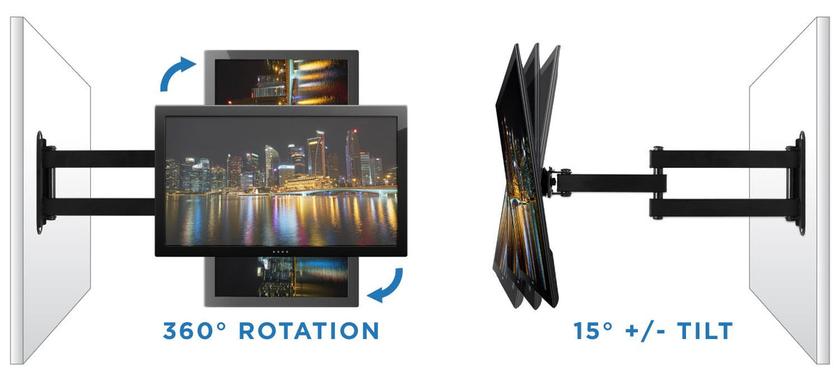 Mount-It! single stud installation with included hardware