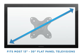 Mount-It! small TV wall mount hides cables neatly behind the arm.