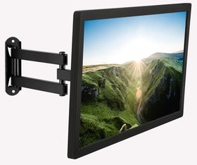 Mount-It! small TV wall mount tilt and swivel for comfortable viewing.
