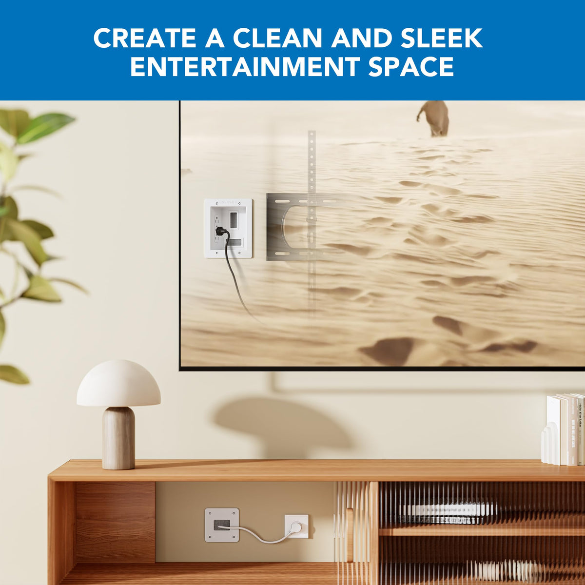 Mount-It! small wall plate keeps outlet layout neat