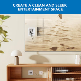 Mount-It! small wall plate keeps outlet layout neat