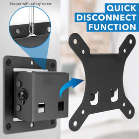 Mount-It! steel construction for stable TV support up to 30 lbs