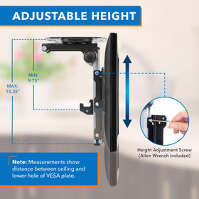 Mount-It! tilted angle demonstration offering flexible glare reduction benefit