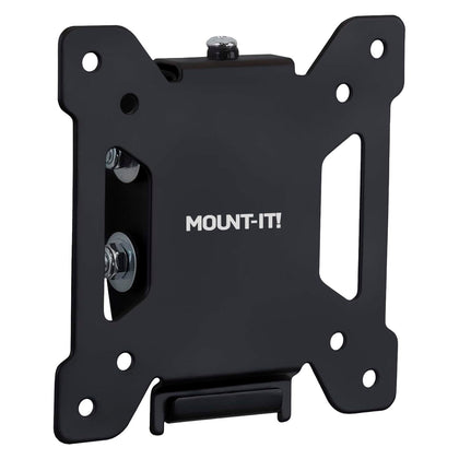 Mount-It tilting TV mount installed on wall for 19-32 inch screens with a clean profile.