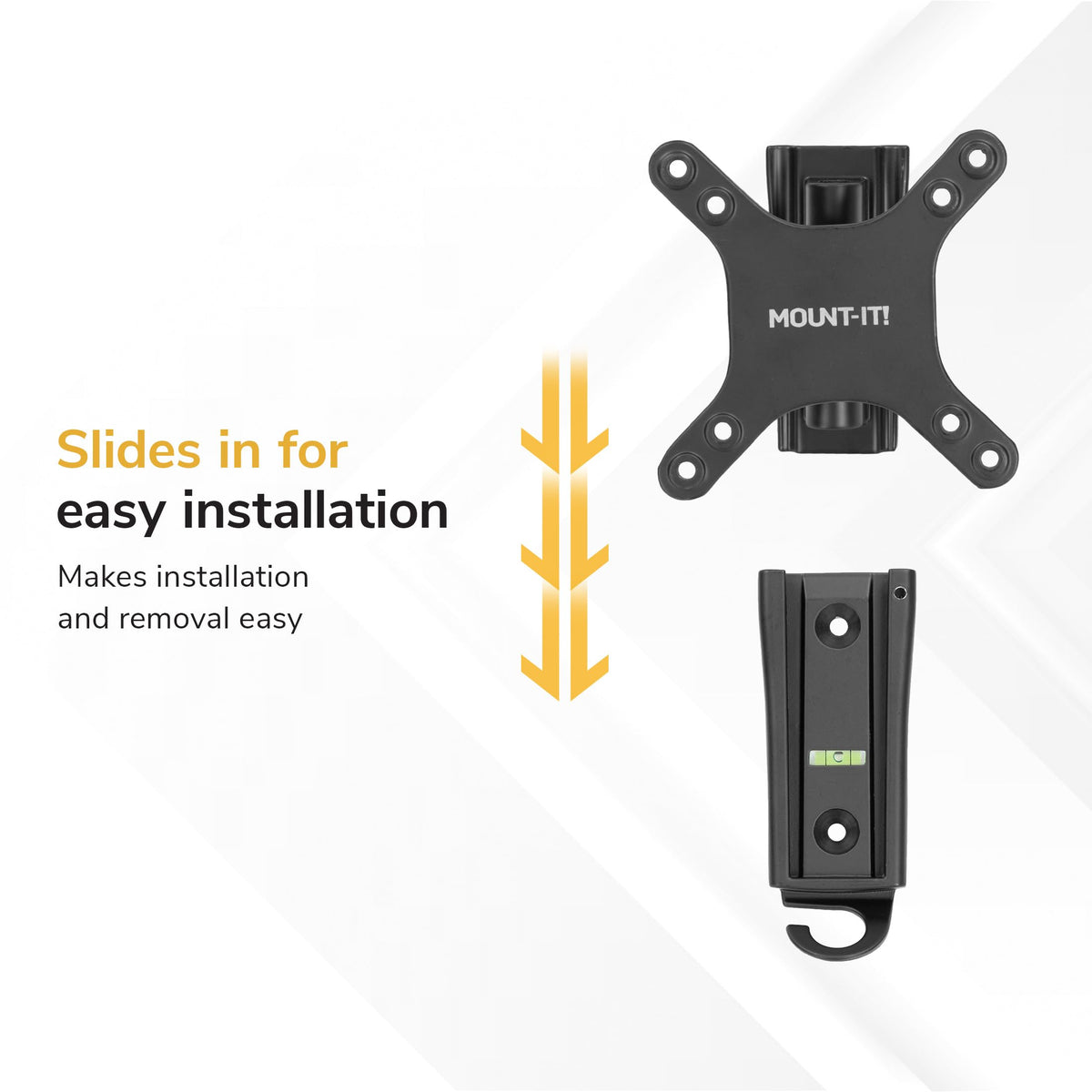 Mount-It! TV tilted and swiveled to reduce glare and improve sightlines
